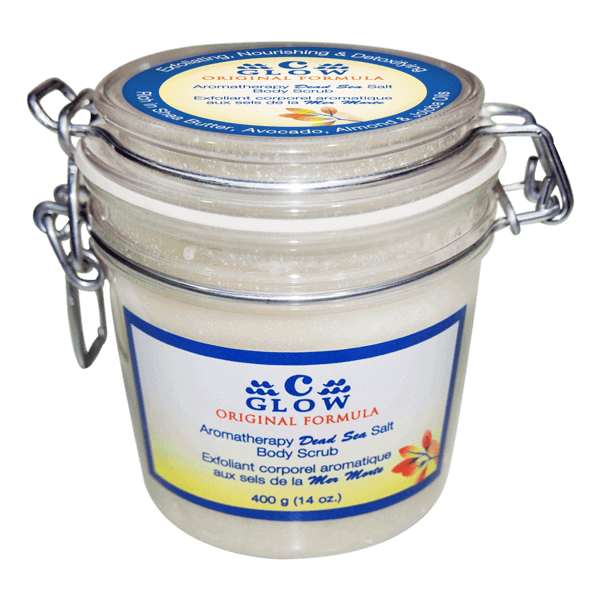 Aromatherapy Oils & Dead Sea Salt Body Scrub - C-Glow