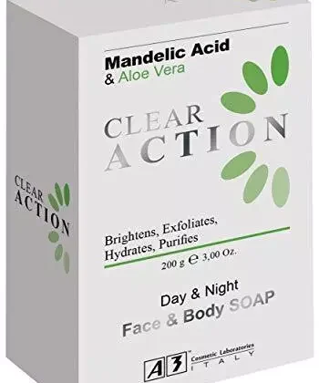 Mandelic Acid & Aloe Vera Clear Action Day & Night Soap