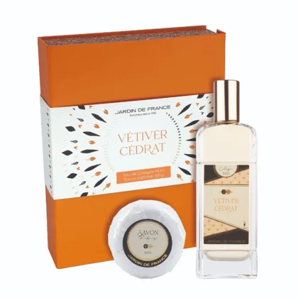 Vetiver Cedrat Eau de Cologne and scented soap set